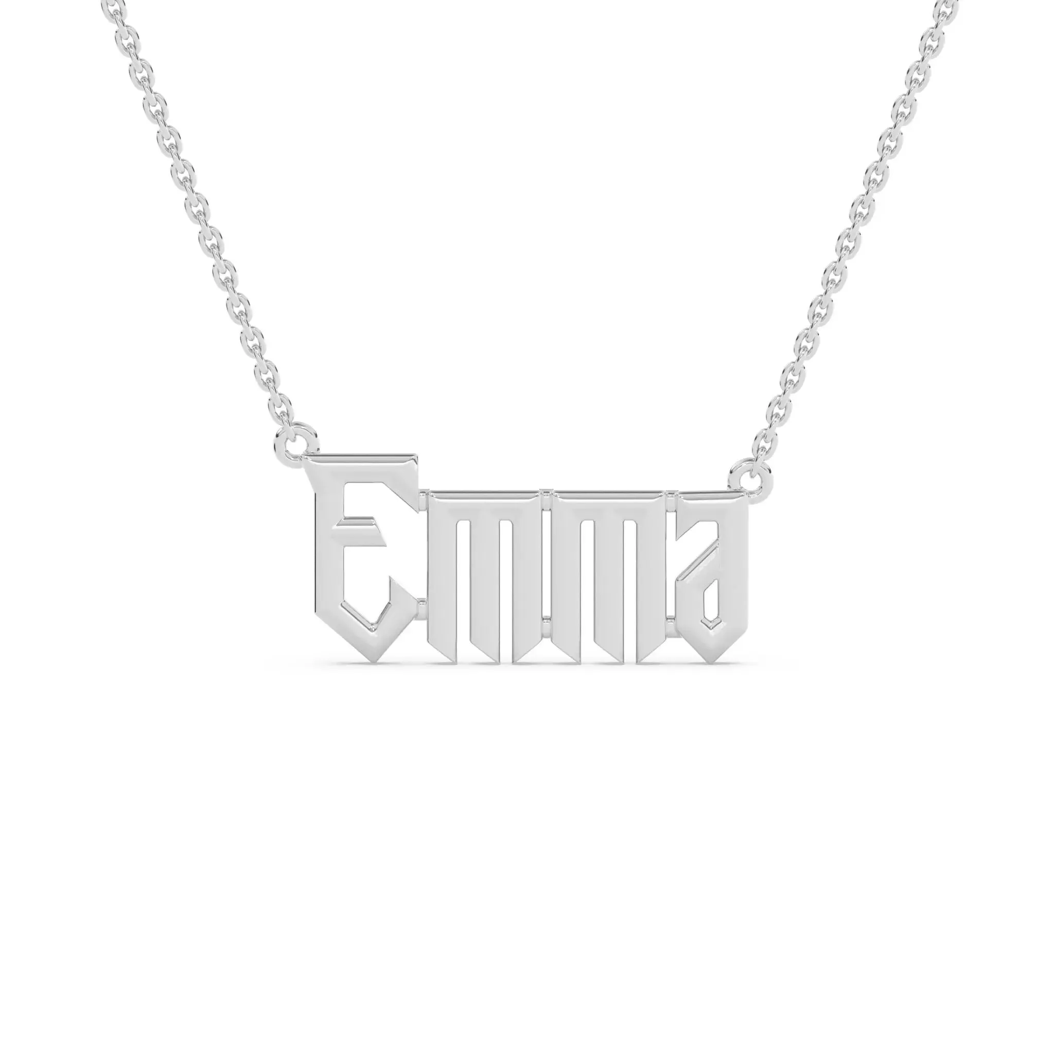 Old English Name Necklace