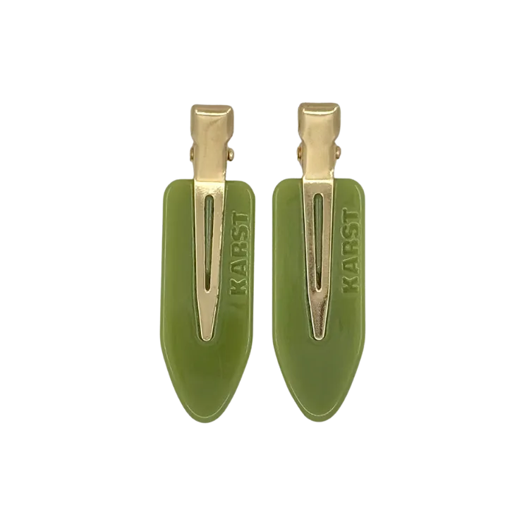 Olive Creaseless Clips