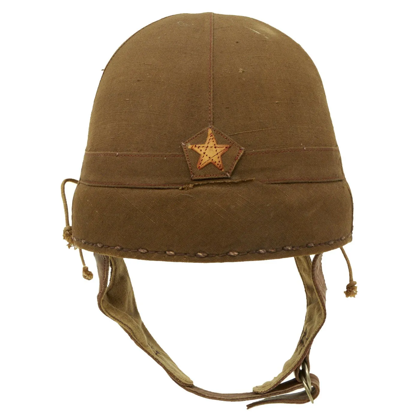 Original Japanese WWII Imperial Japanese Army Tanker Helmet with Markings - dated 1944