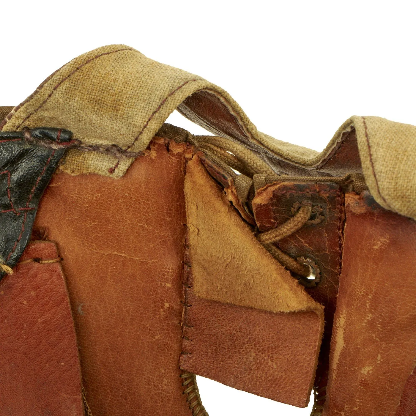 Original Japanese WWII Imperial Japanese Army Tanker Helmet with Markings - dated 1944