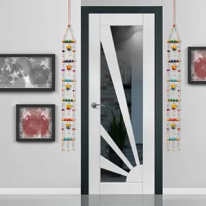 PALPAL Ganesh Dandiya Combo Set of 2 Home Decoration for Hall balcaney Wall Door Window Hanging (Paper Mache)(111 cm Multicolour)