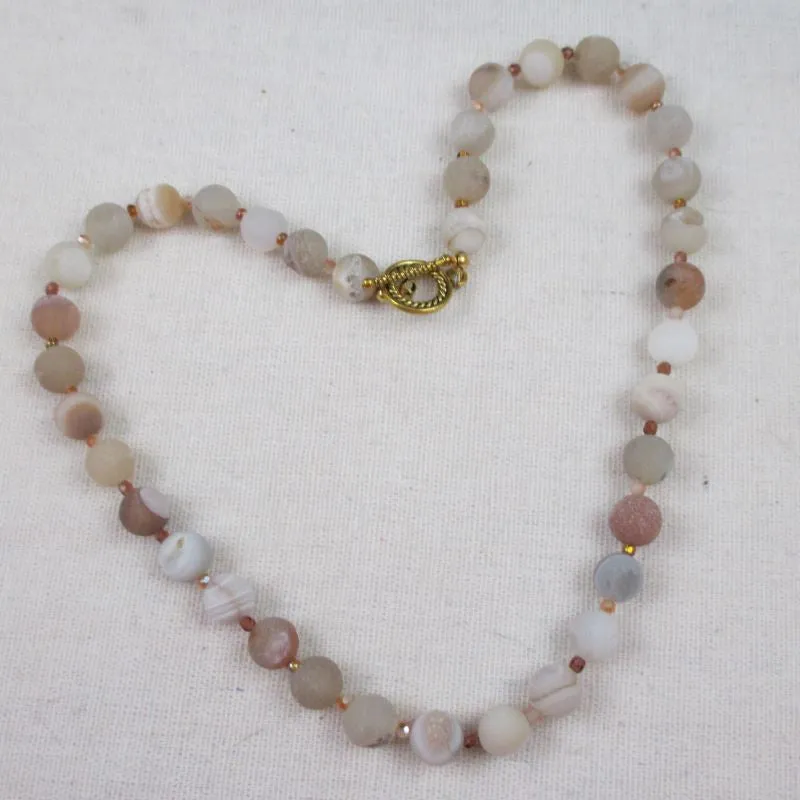 Pink Light Gemstone Necklace