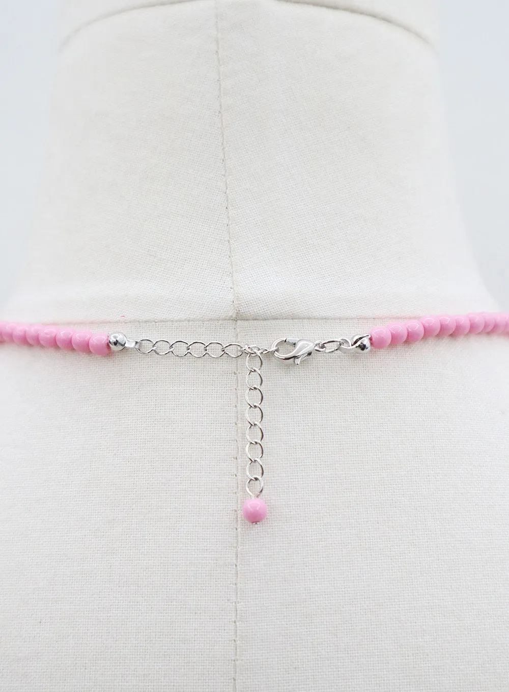 Pinky Beads Necklace BM304