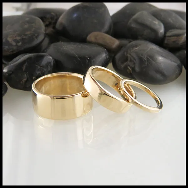 Plain Bands in 14K Gold