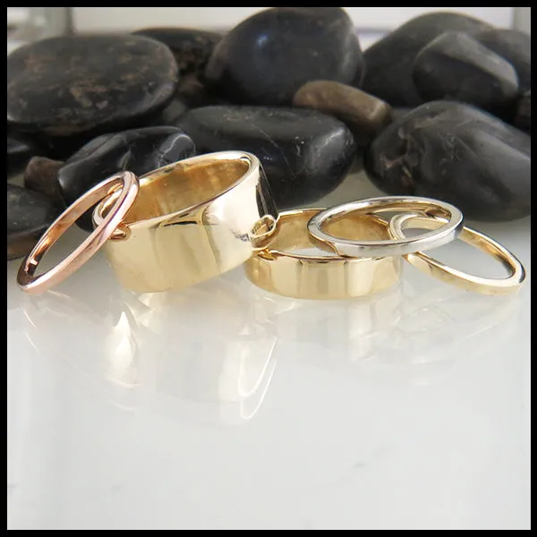 Plain Bands in 14K Gold