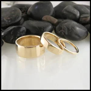 Plain Bands in 14K Gold