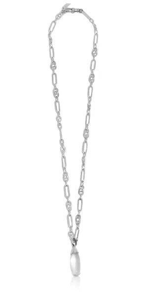 Quartz Teardrop Necklace