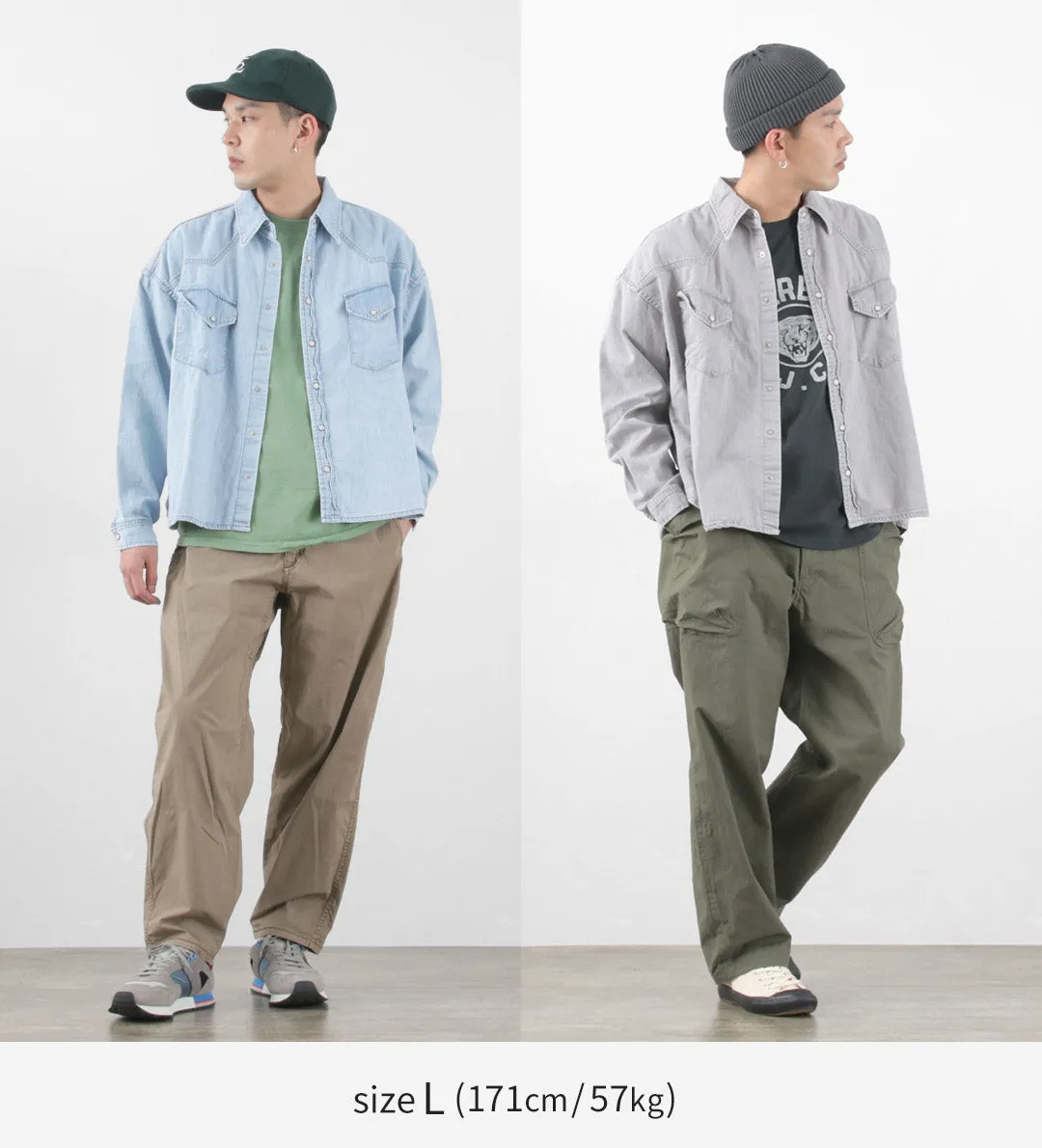REMI RELIEF / SHORT DENIM WESTERN SHIRT