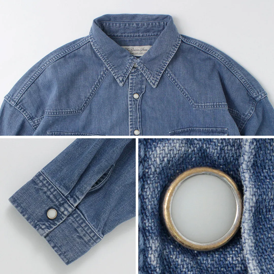 REMI RELIEF / SHORT DENIM WESTERN SHIRT