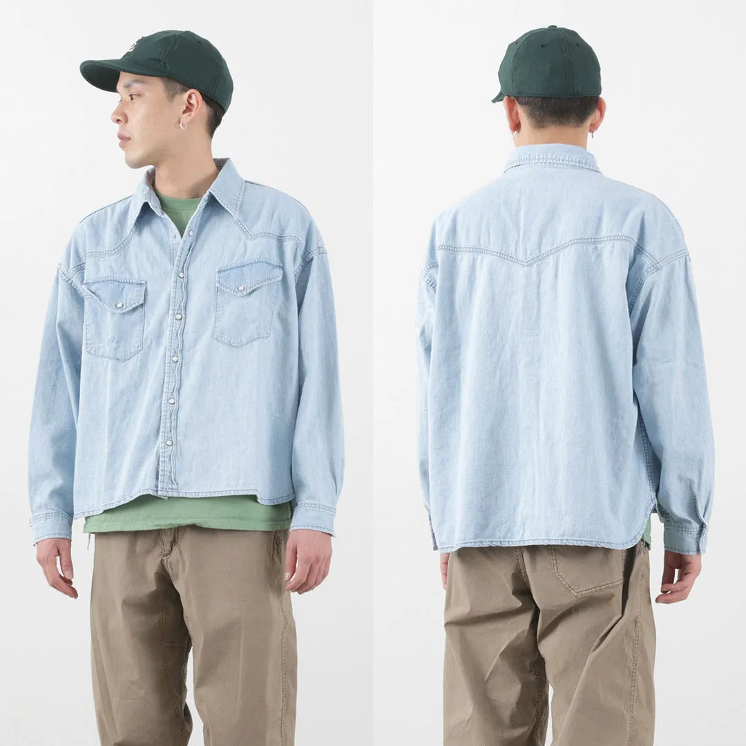 REMI RELIEF / SHORT DENIM WESTERN SHIRT