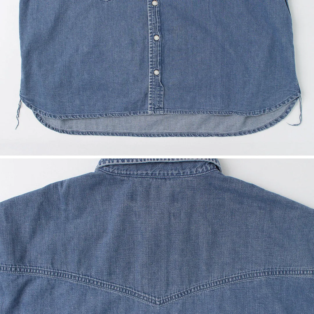 REMI RELIEF / SHORT DENIM WESTERN SHIRT