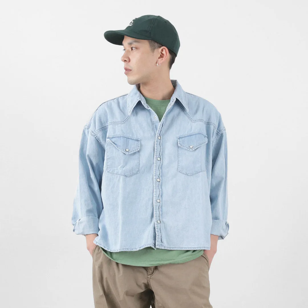 REMI RELIEF / SHORT DENIM WESTERN SHIRT
