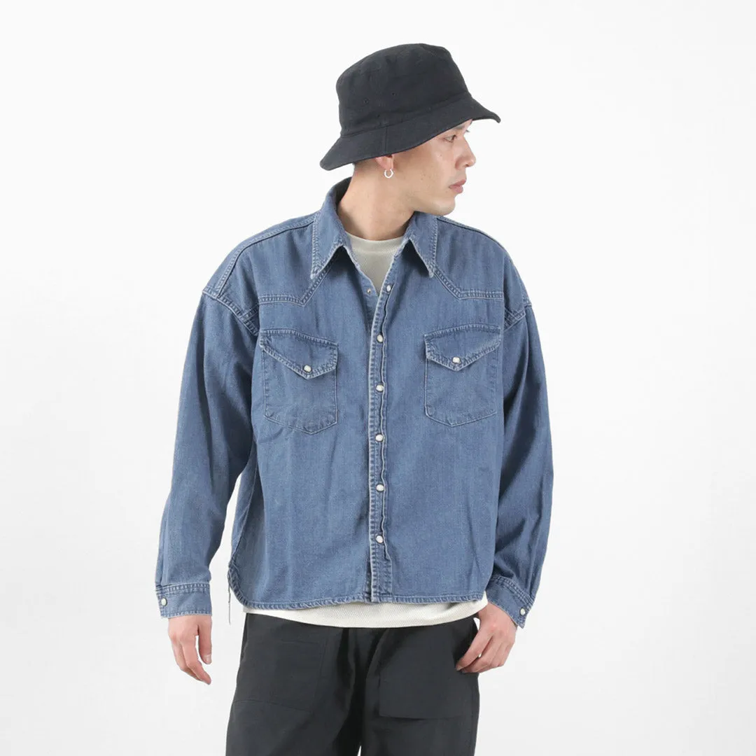 REMI RELIEF / SHORT DENIM WESTERN SHIRT