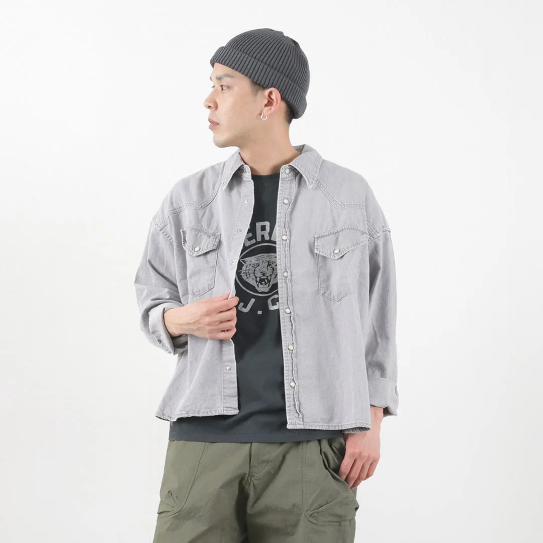 REMI RELIEF / SHORT DENIM WESTERN SHIRT