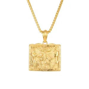 Retro Egyptian Pharaoh Punk Style Titanium Steel Men's Pendant