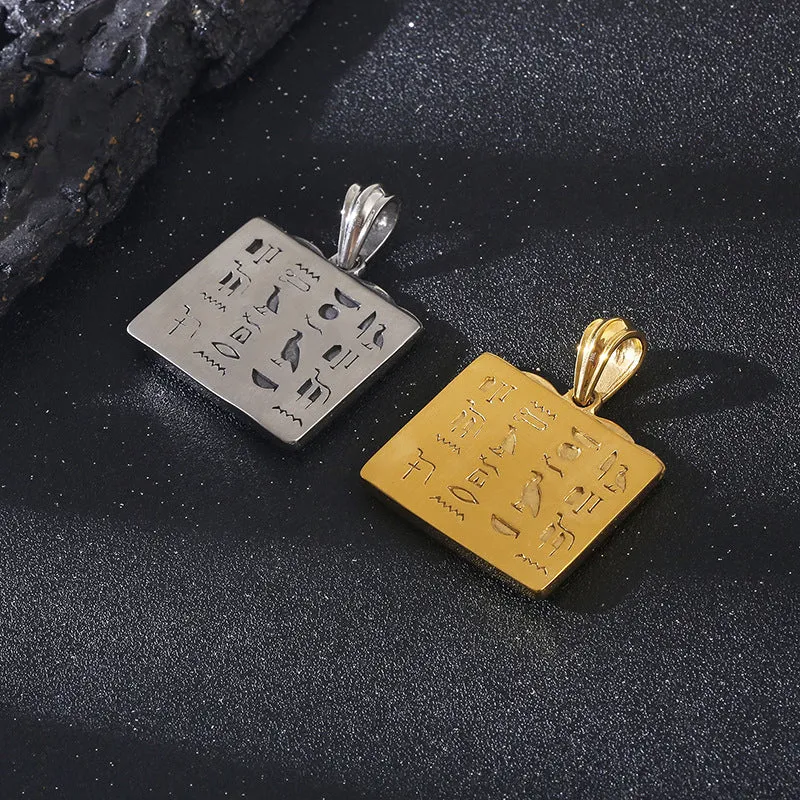 Retro Egyptian Pharaoh Punk Style Titanium Steel Men's Pendant