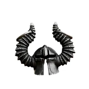 Retro Hip-Hop Titanium Steel God of War Helmet Pendant for Men - Wholesale Stainless Steel Jewelry