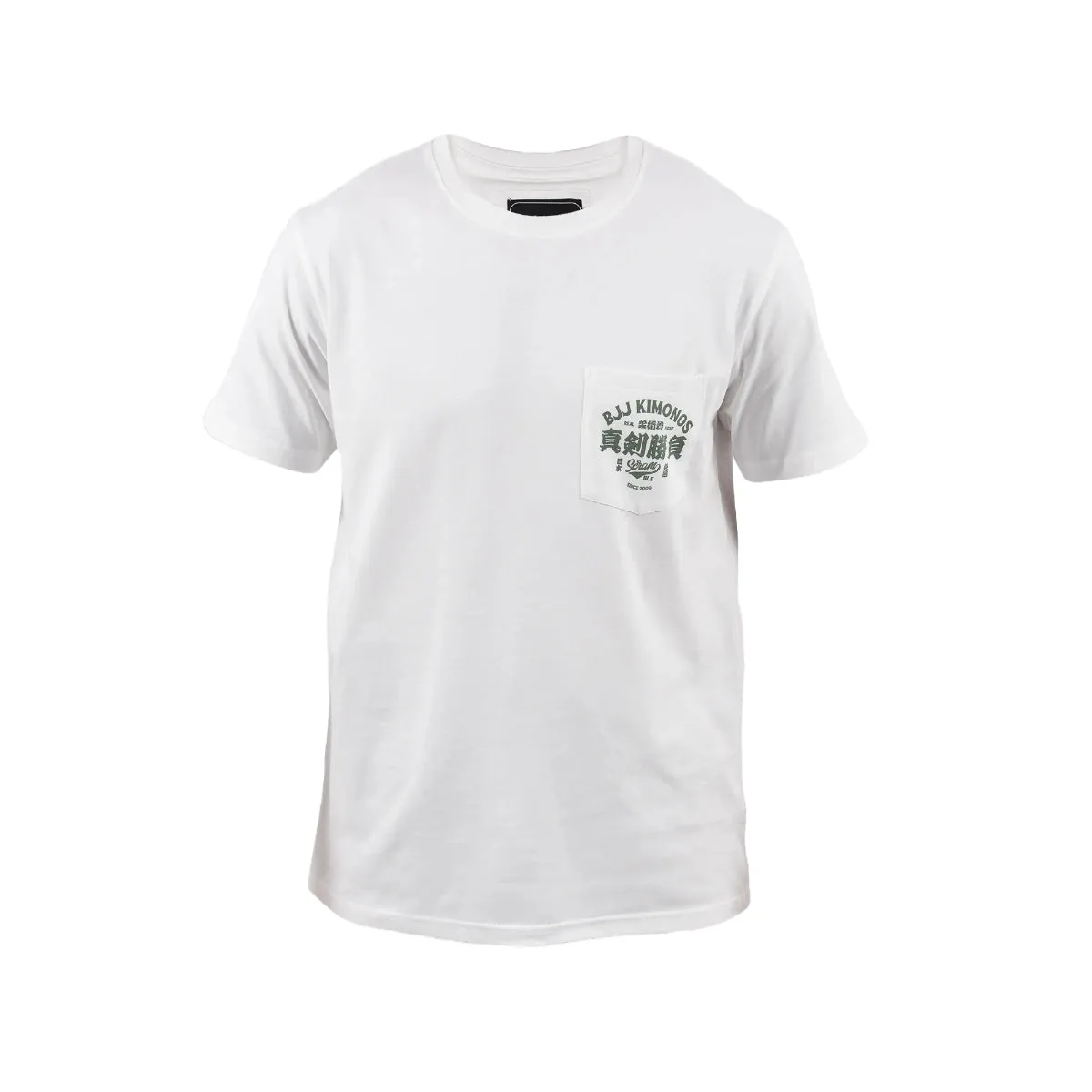 Scramble Kimono Label T-Shirt White