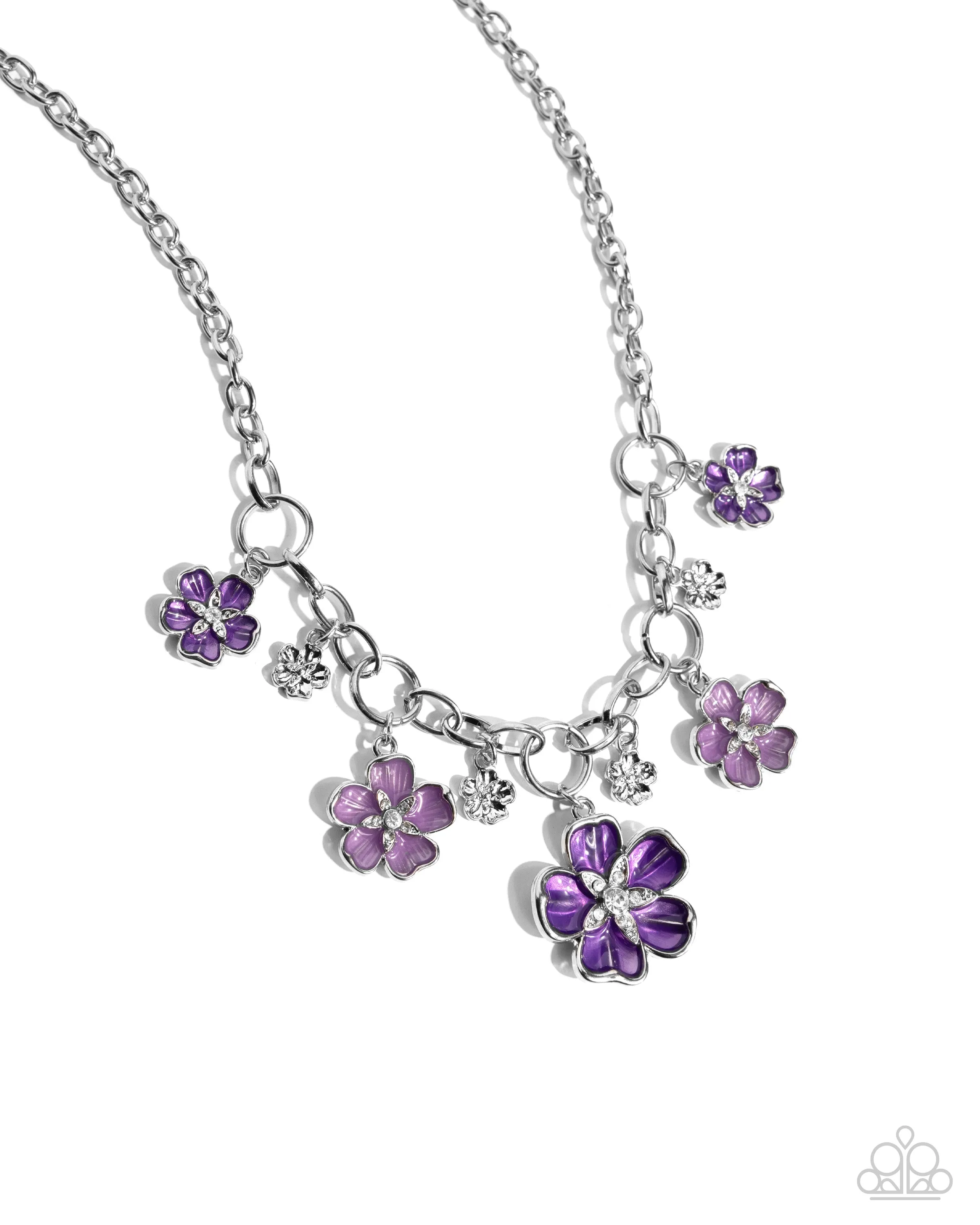 Secretive Sprig - Purple Necklace - Paparazzi Accessories