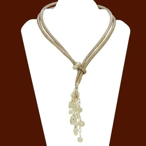 Simon Sebbag Sterling Silver Bead Pearl Suede Leather Necklace Lariat Wear 2 Way