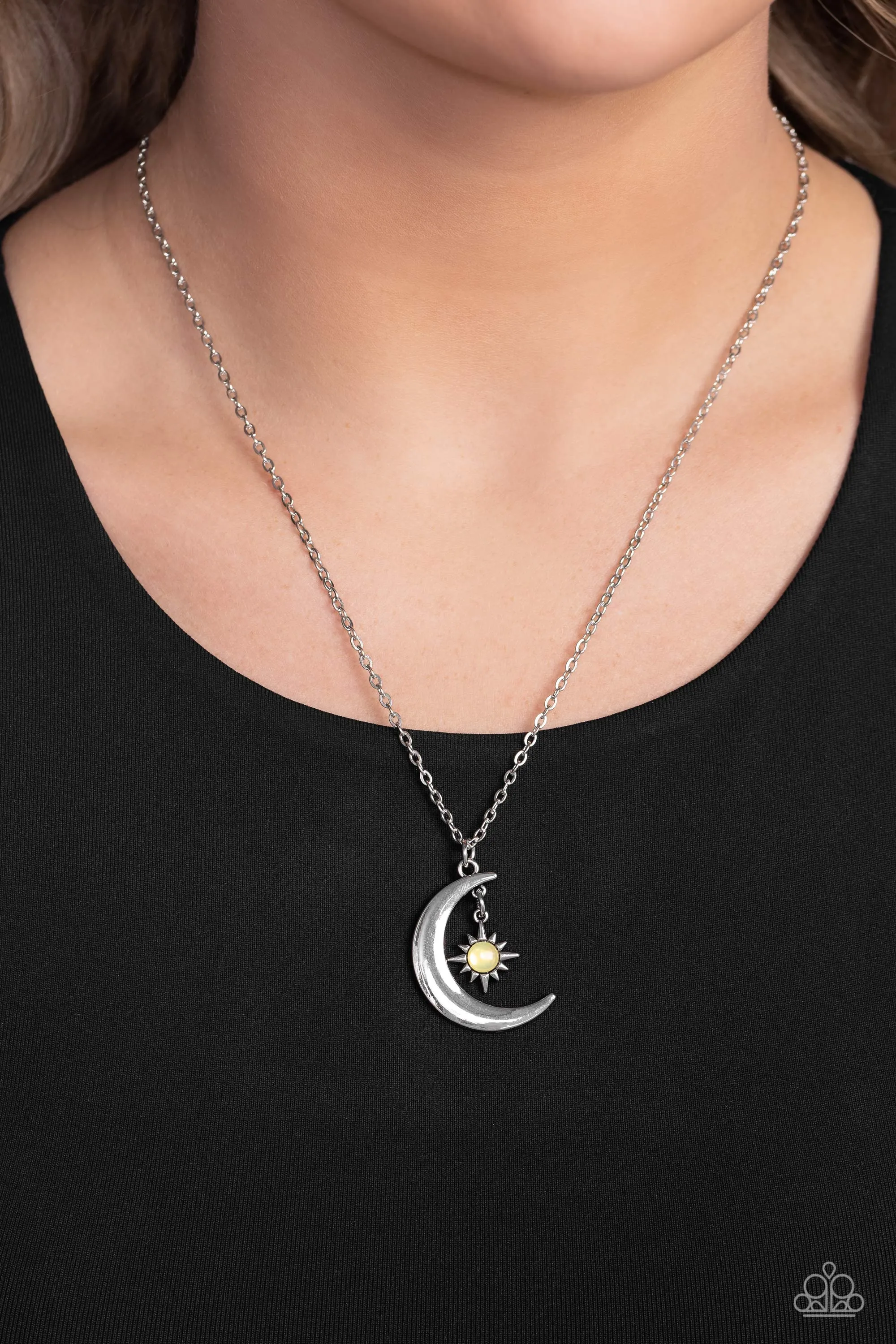 Stellar Sway - Yellow Necklace - Paparazzi Accessories