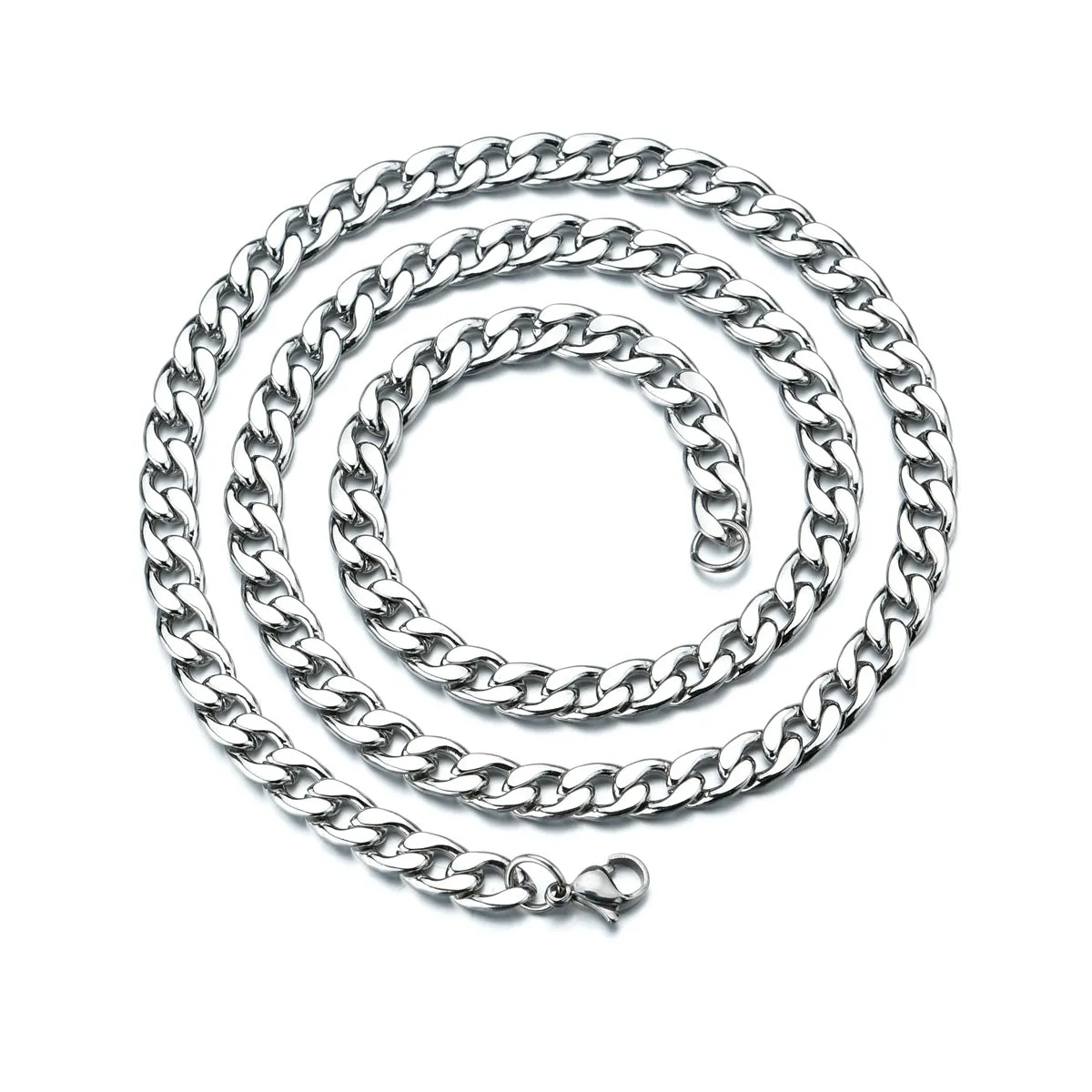 Stylish Men's Stainless Steel Hip-Hop Chain Necklace for Wholesale