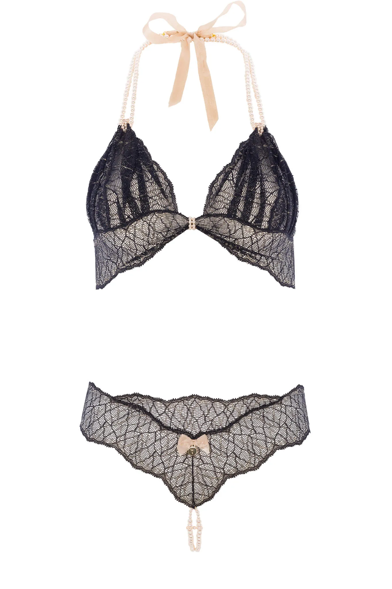 Sydney Double Pearls Thong Set