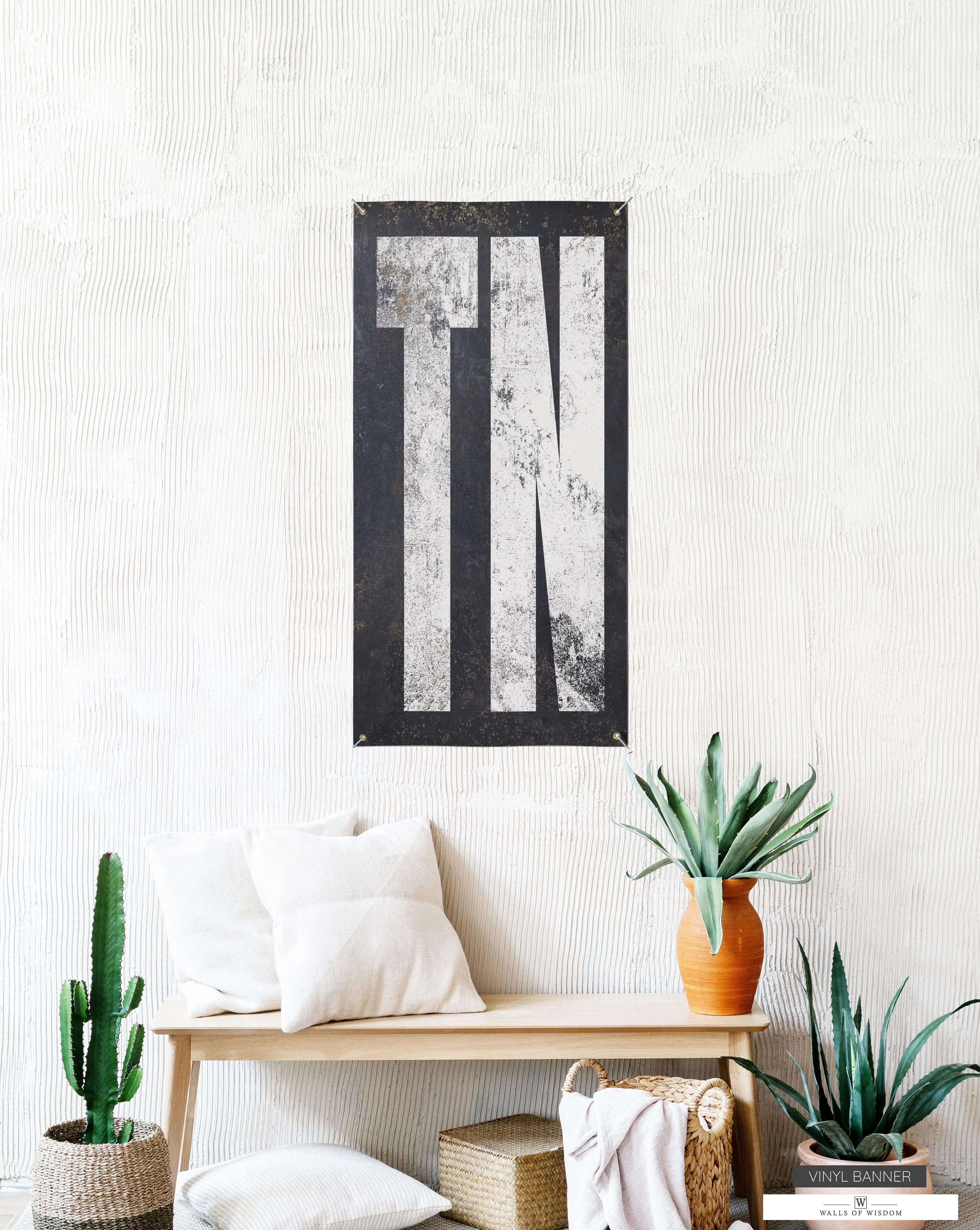 Tennessee State Outdoor Patio Sign - TN Vinyl Banner Patio Decor