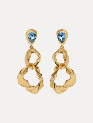 Textured Baroque Clip-On Earrings