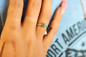 Turquoise Solitaire Ring