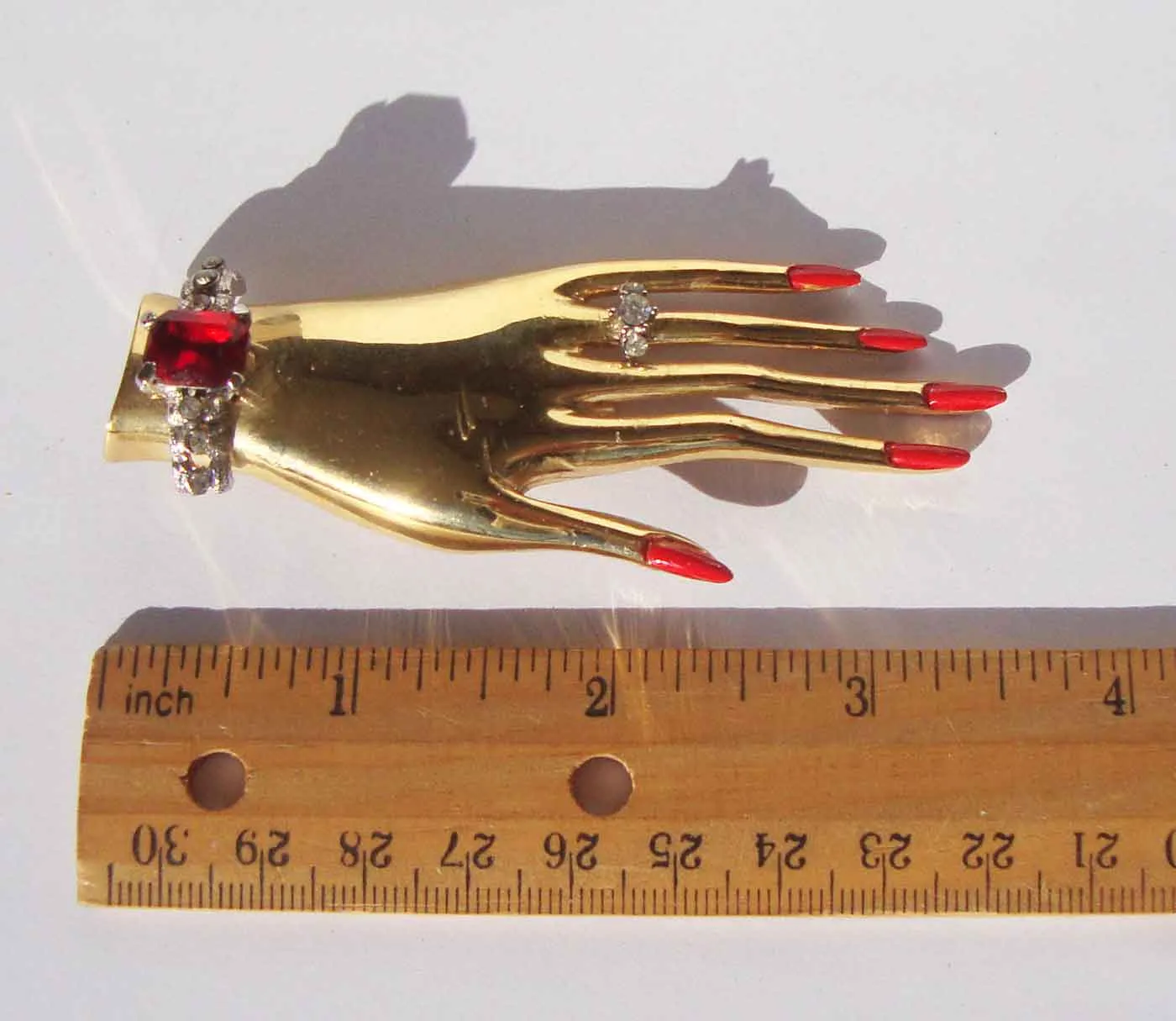 Vintage 80s Butler & Wilson Hand Brooch – Book Piece