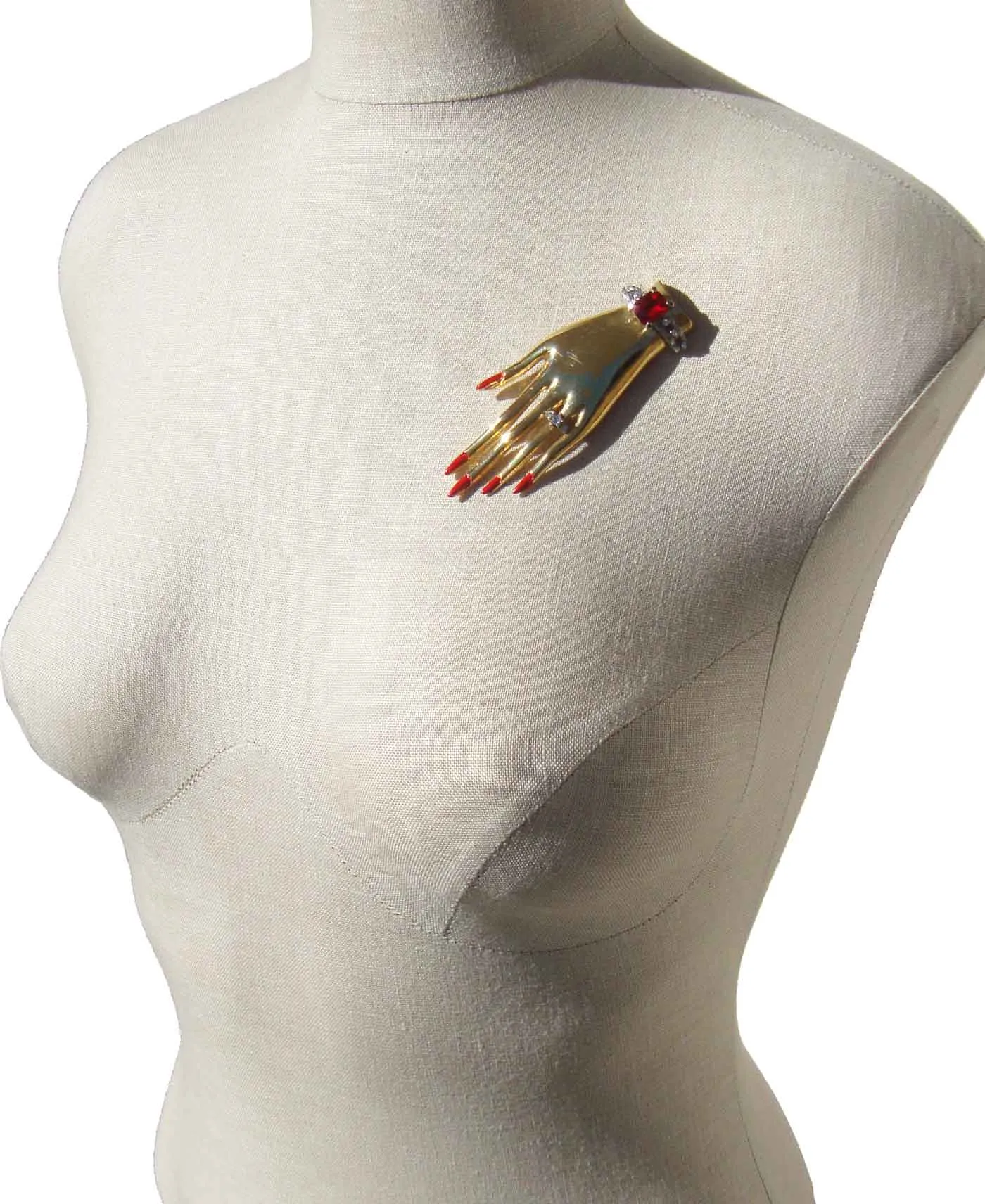 Vintage 80s Butler & Wilson Hand Brooch – Book Piece