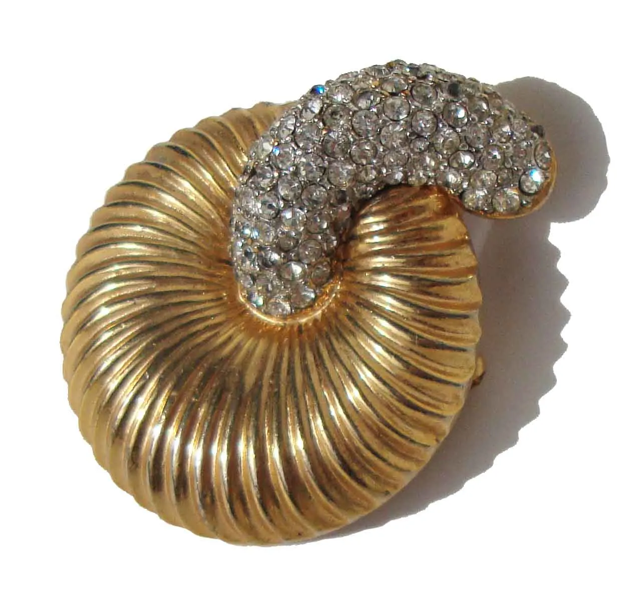 Vintage Mimi di N Demi Parure Floral Rhinestone Brooch & Earrings Set