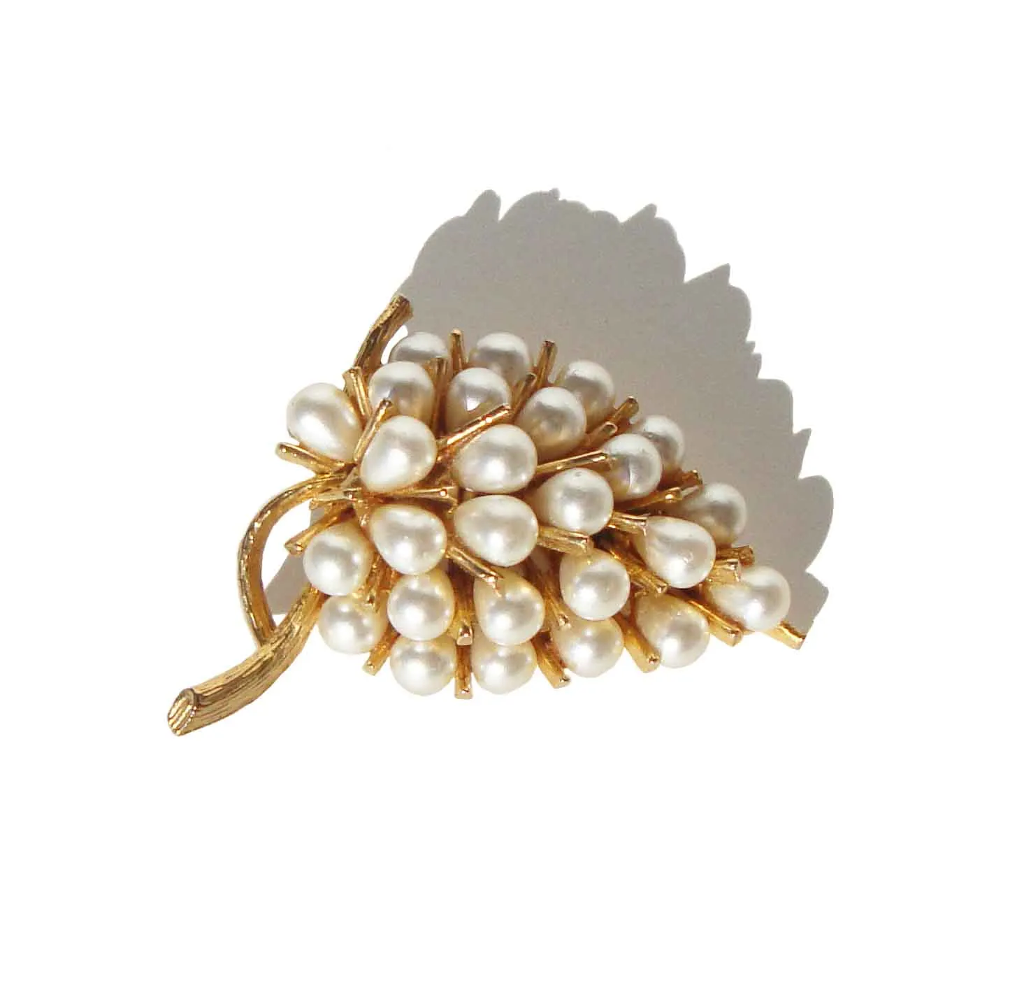 Vintage Pearl Brooch Grape Cluster Pin by ART – Book Piece