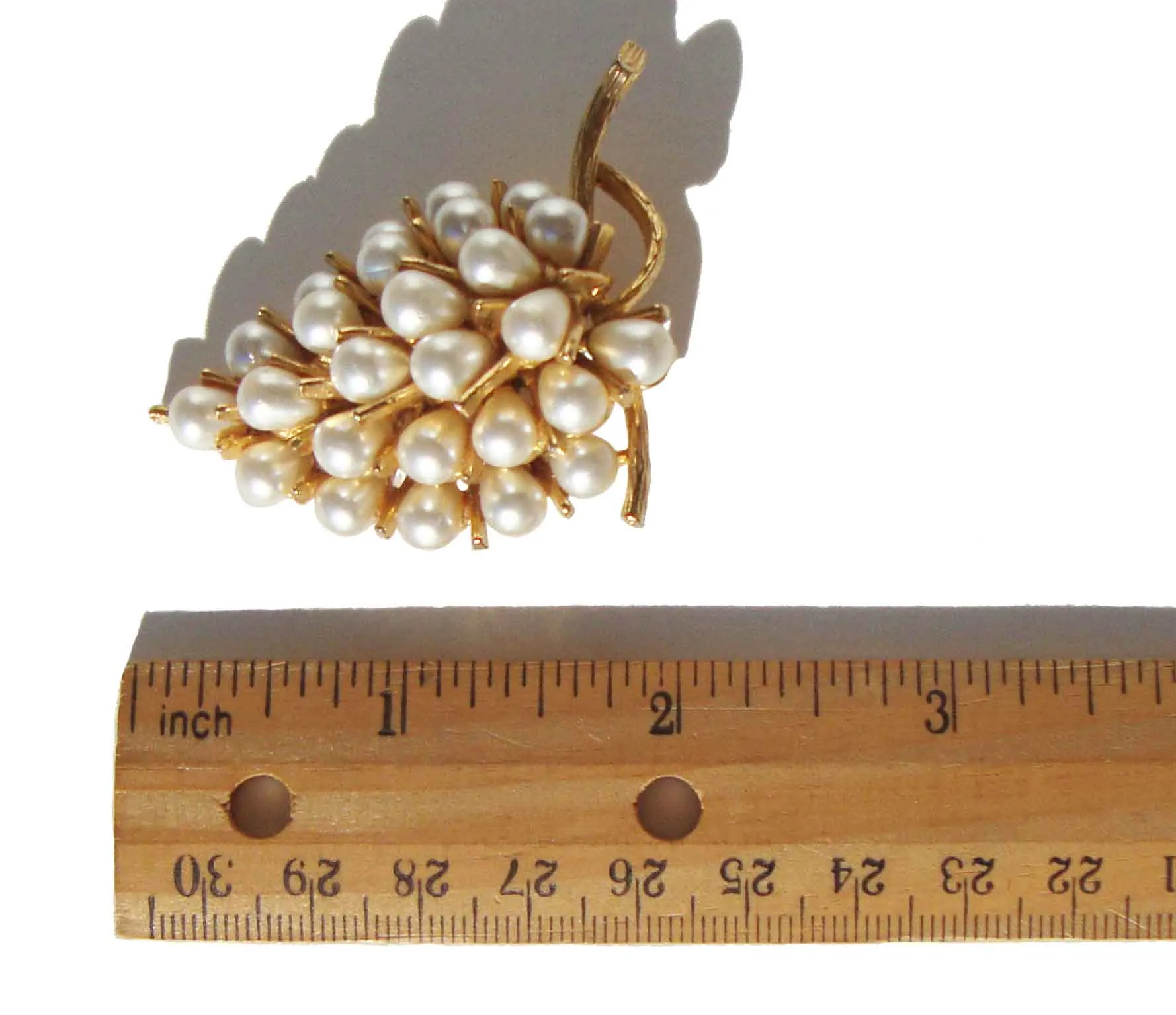 Vintage Pearl Brooch Grape Cluster Pin by ART – Book Piece