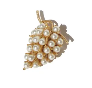 Vintage Pearl Brooch Grape Cluster Pin by ART – Book Piece