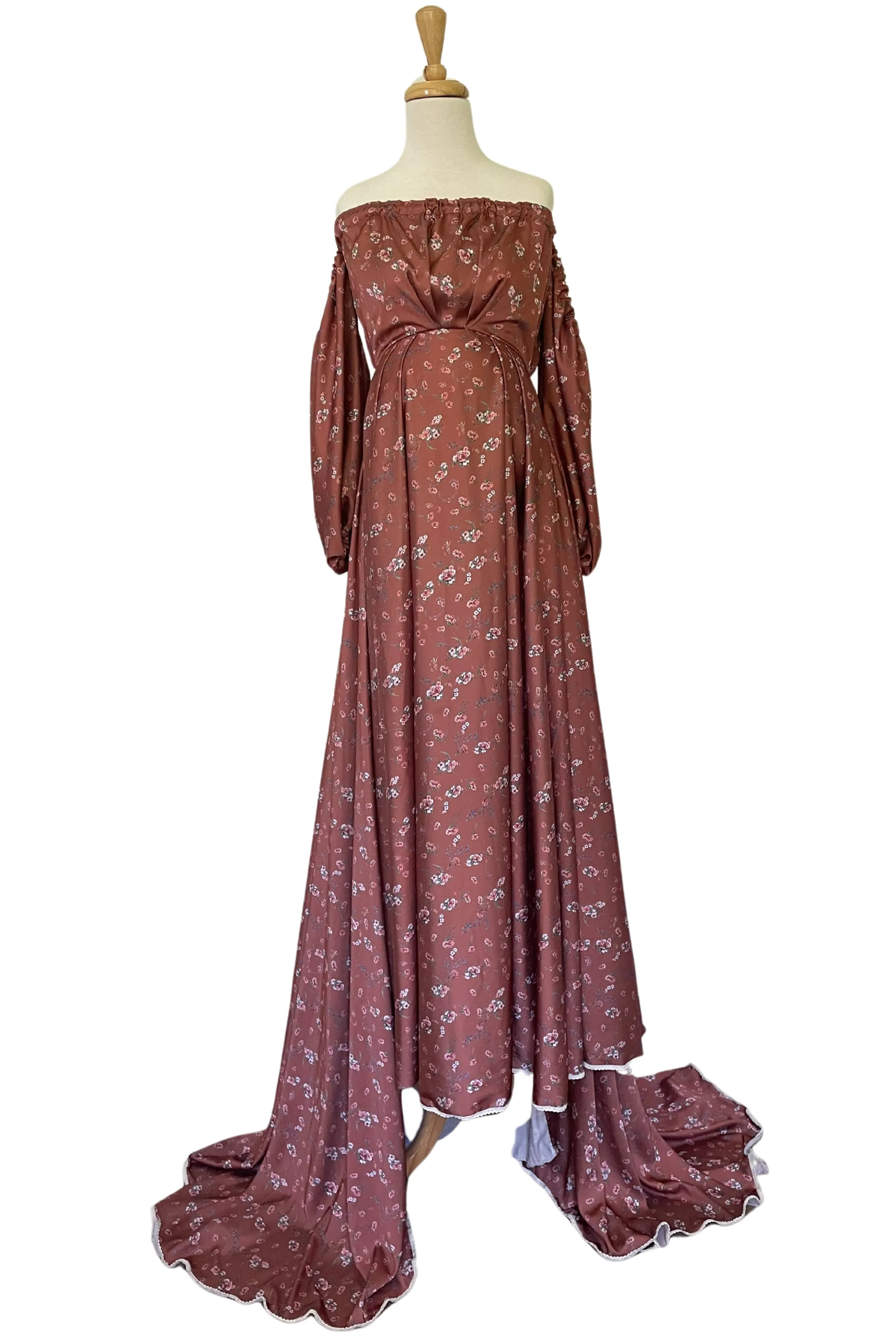 We Are Reclamation Autumn Meadow Satin Gown - For Sale