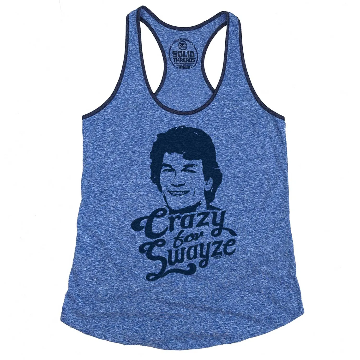Women's Crazy For Swayze Ringer Tank Top | Supports World Health