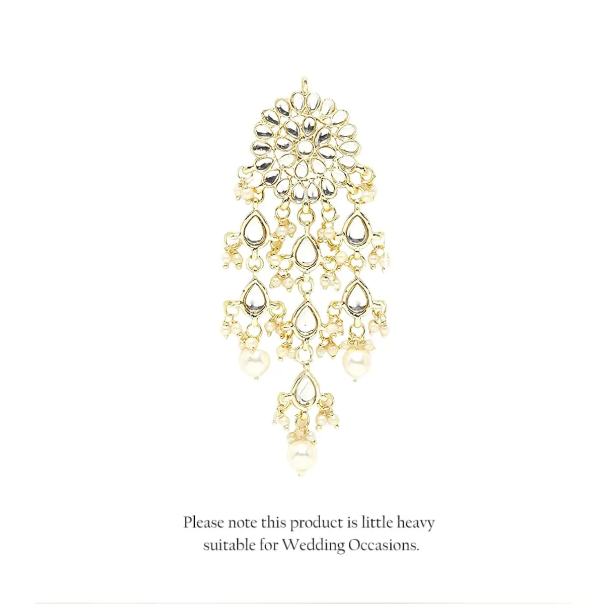 Yellow Chimes Kundan Earrings for Women Traditional Gold Plated Kundan Studded Danglers Earrings for Women and Girls